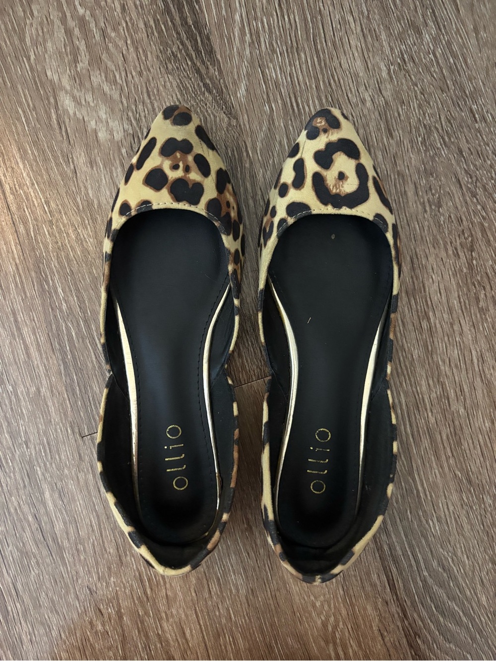 Ollio Cheetah Print Flats